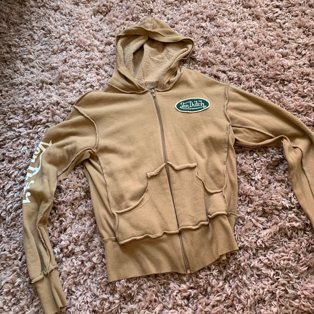 Von Dutch hoodie beige